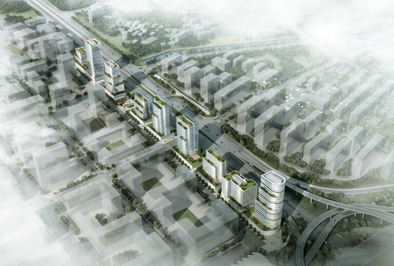 Beiyuan Urban Design aerial image.