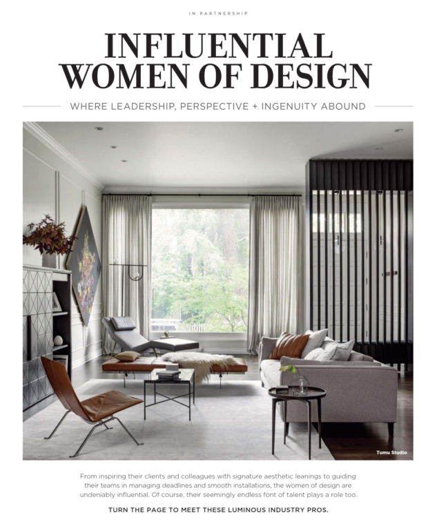 Luxe Magazine  July/August 2024, Influential women in the design